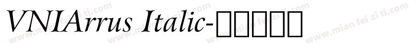 VNIArrus Italic字体转换